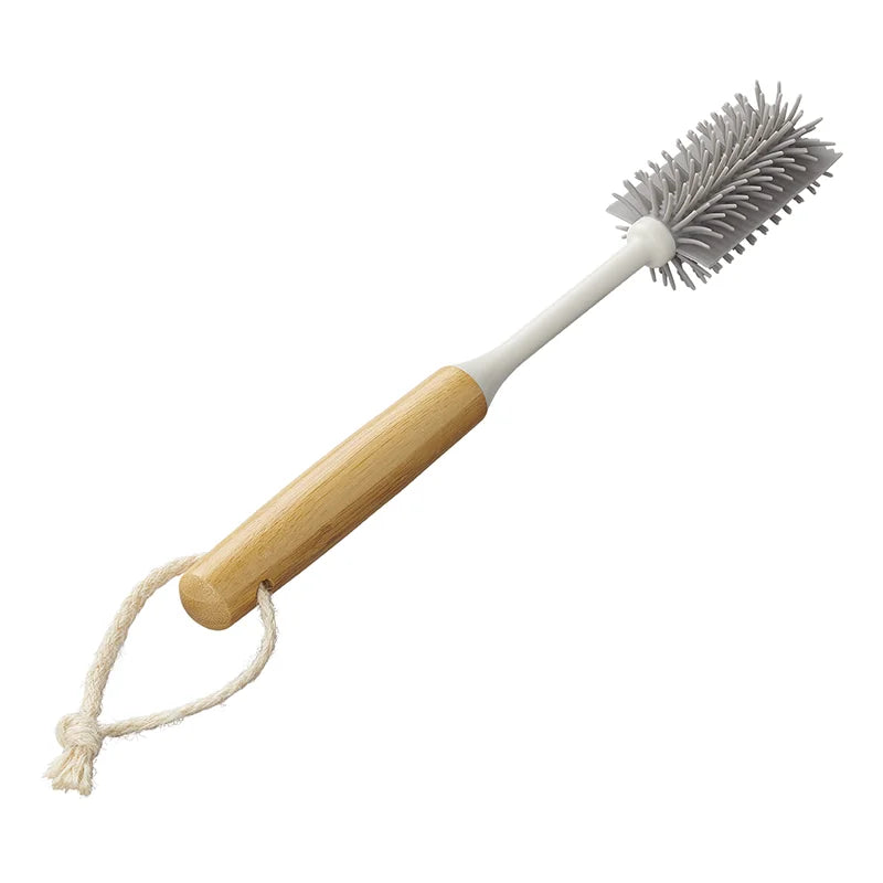 ProPlus Flessenborstel siliconen 31,5 cm Ø5 cm x 7,5 cm bamboe