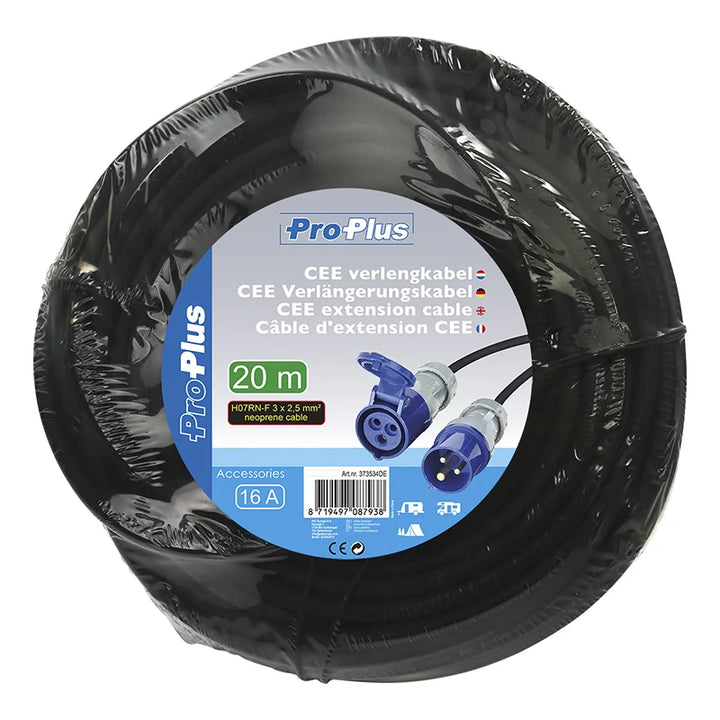 ProPlus CEE verlengkabel 20M 3x2,5mm²