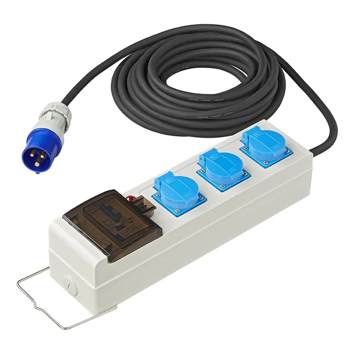 ProPlus Tent-/vouwwagen unit 20M 3x1,5mm² met MCCB en ALS + 2xUSB