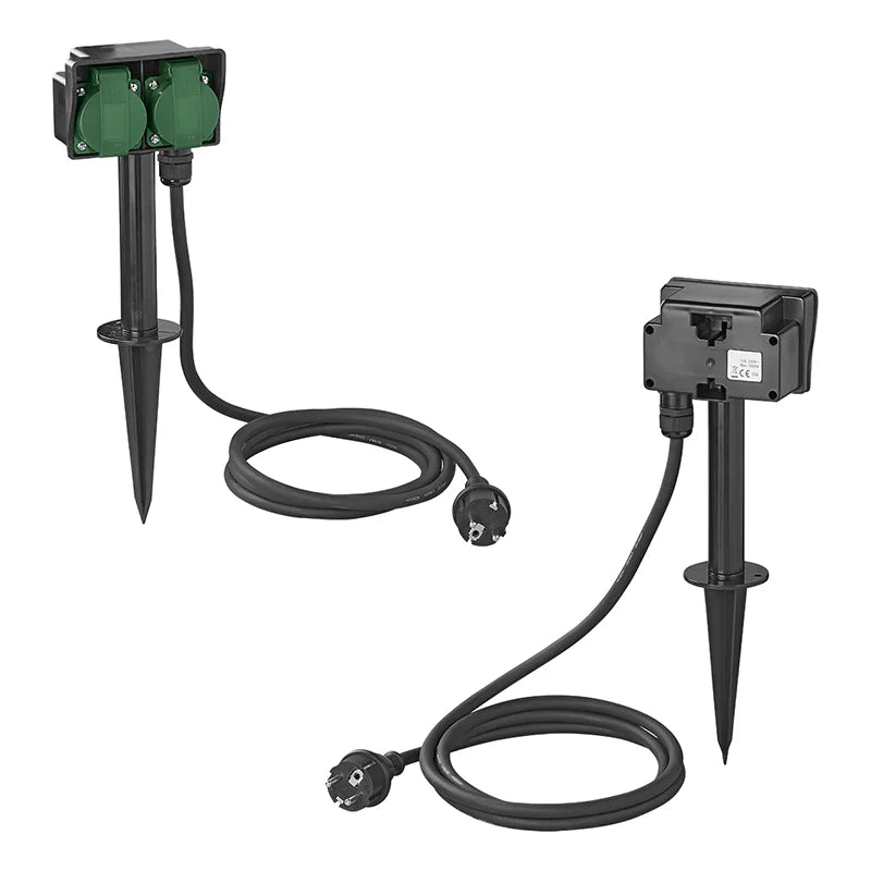 ProPlus Tuinspies Schuko 4-voudig 2M 3x1,5mm²