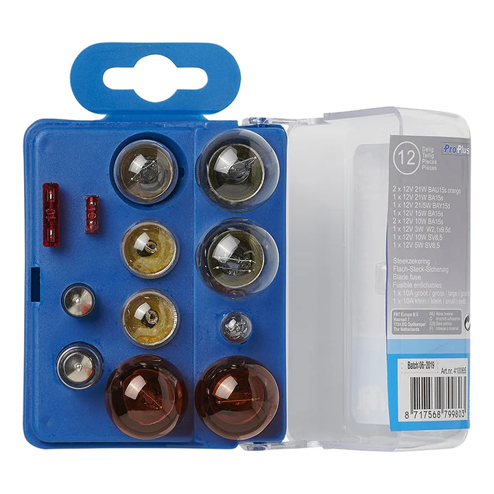 ProPlus Reservelampenset voor aanhanger &amp; caravan 12-delig