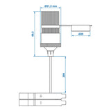 ProPlus Sigarettenaanstekerdoos met accuklemmen 12V/24V-16A