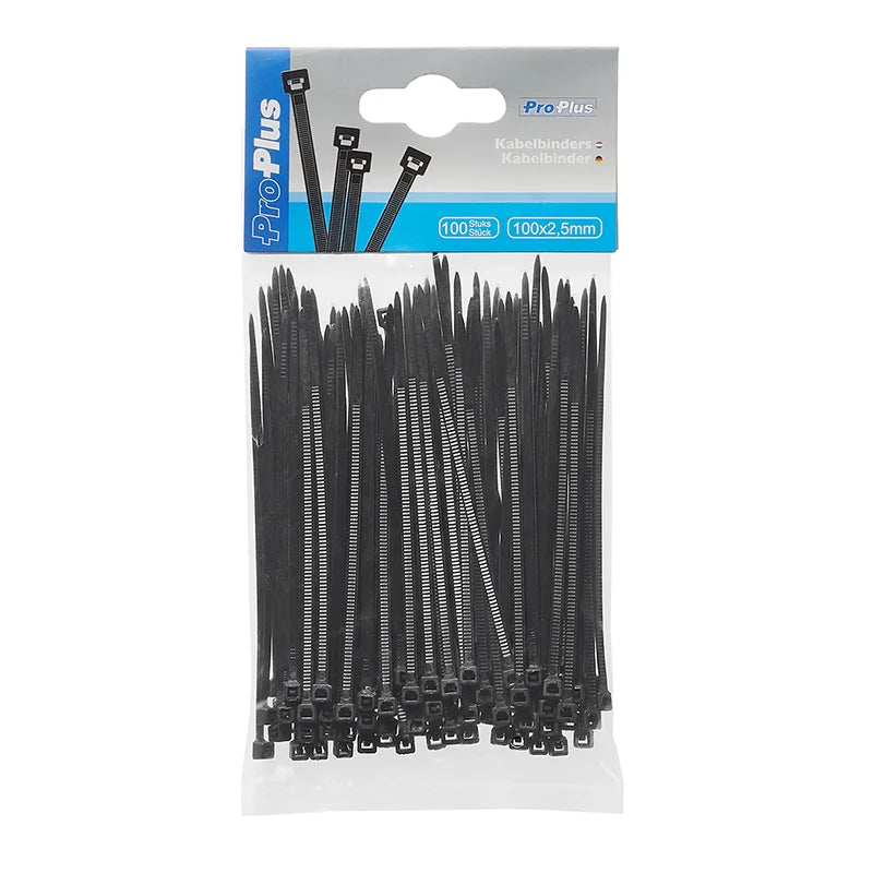 ProPlus Kabelbinders 100x2,5mm 100 stuks zwart
