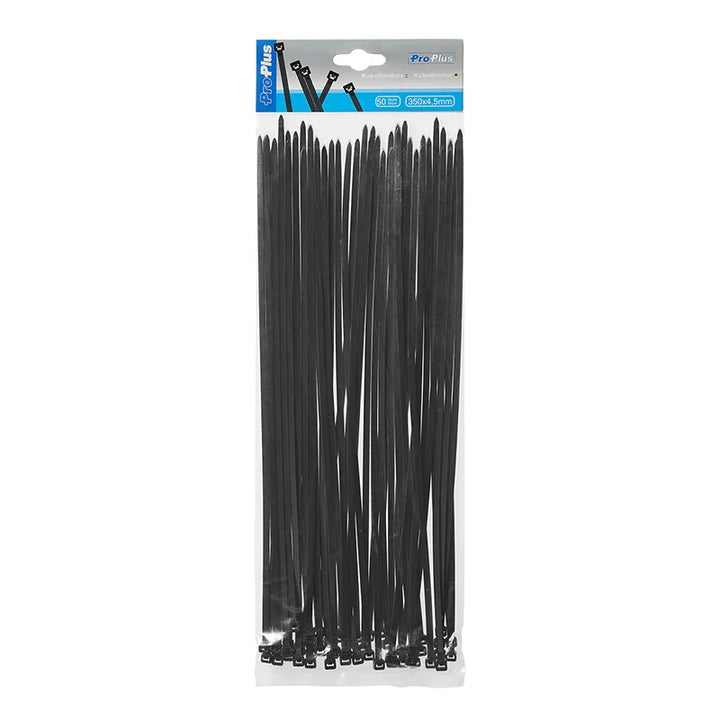 ProPlus Kabelbinders 350x4,5mm 50 stuks zwart