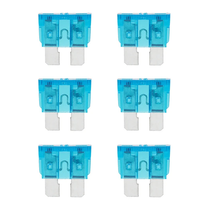 ProPlus Steekzekeringen standaard 15A blauw 6 stuks in blister