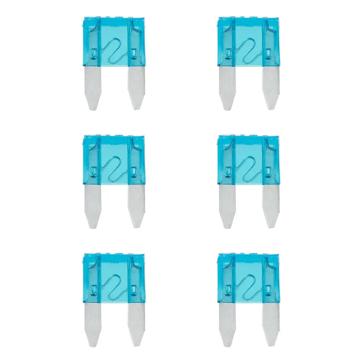 ProPlus Steekzekeringen mini 15A blauw 6 stuks in blister