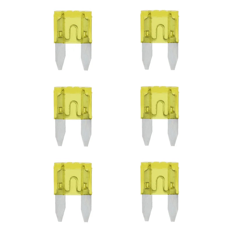 ProPlus Steekzekeringen mini 20A geel 6 stuks in blister