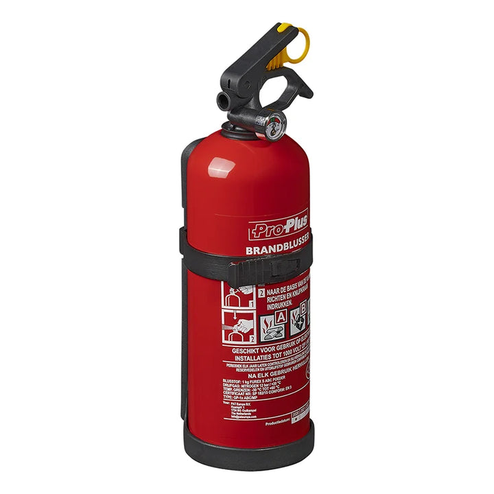 ProPlus Brandblusser met Manometer - Poeder - Brandklasse ABC - 1 kilo