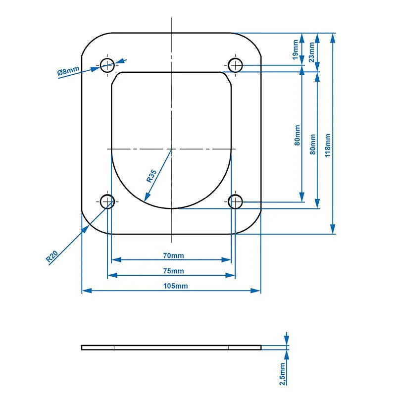 ProPlus Montageplaat SPP PW-01