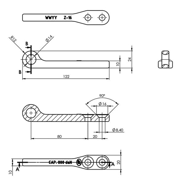 ProPlus Tegenstuk voor spansluiting SPP Z-16