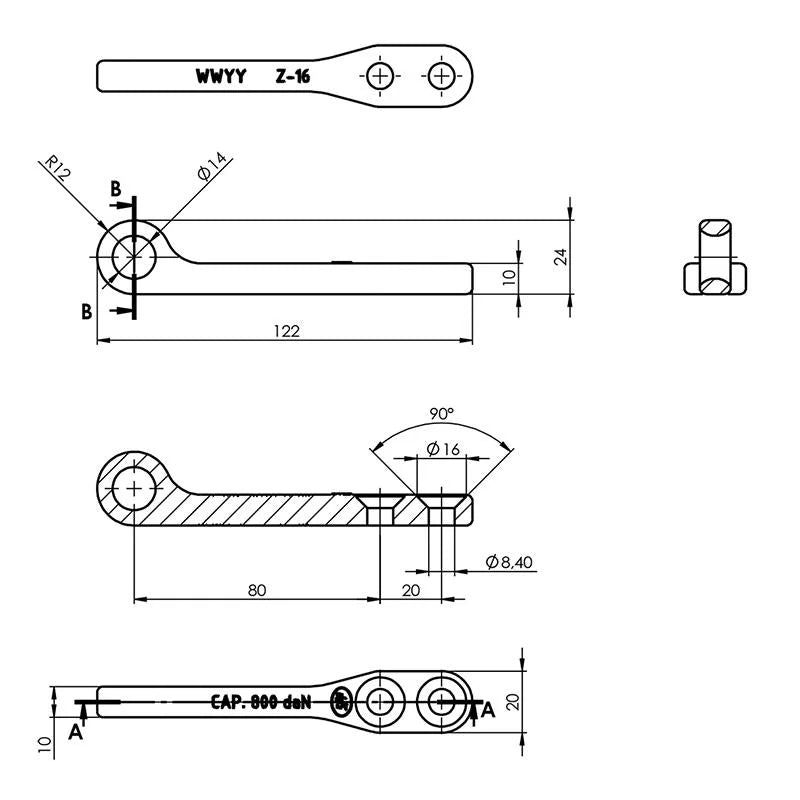 ProPlus Tegenstuk voor spansluiting SPP Z-16