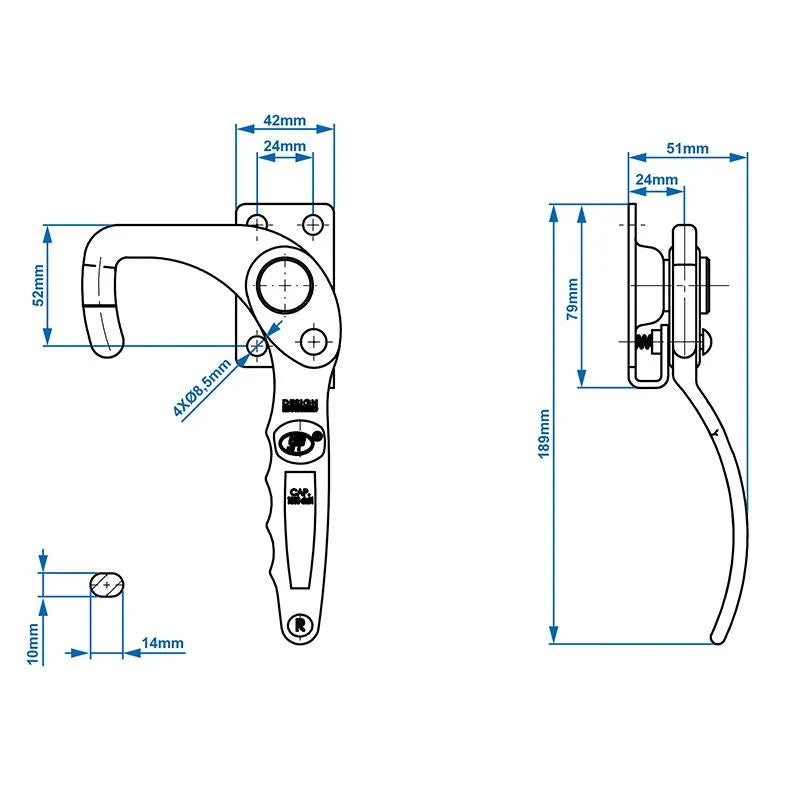 ProPlus Klephaak rechts SPP ZB-12R