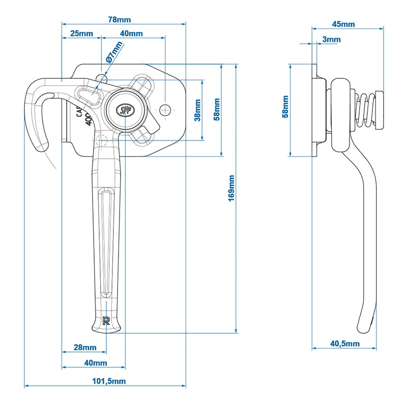 ProPlus Klephaak rechts SPP ZB-16R