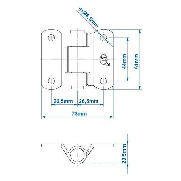 ProPlus Scharnier SPP ZW-02.40