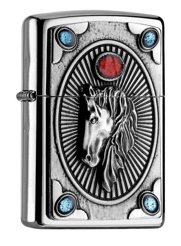 Zippo Designs Horse Head.