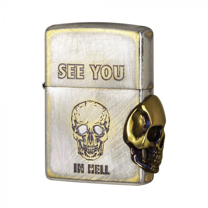 Zippo Side Skull Metal Emblem