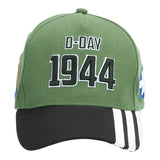 Fostex Baseball cap D-Day 1944 WWII 3D - Groen