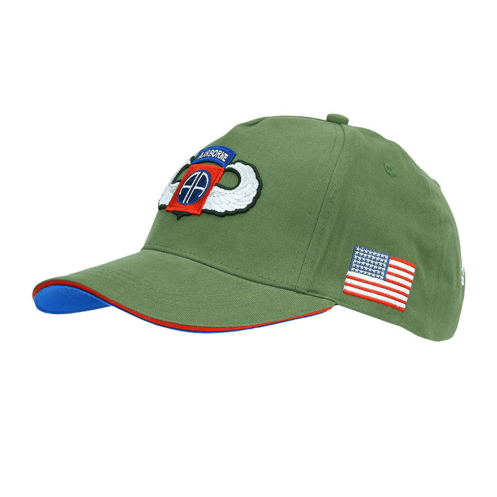 Fostex Baseball cap 82nd Airborne WWII 3D - Groen