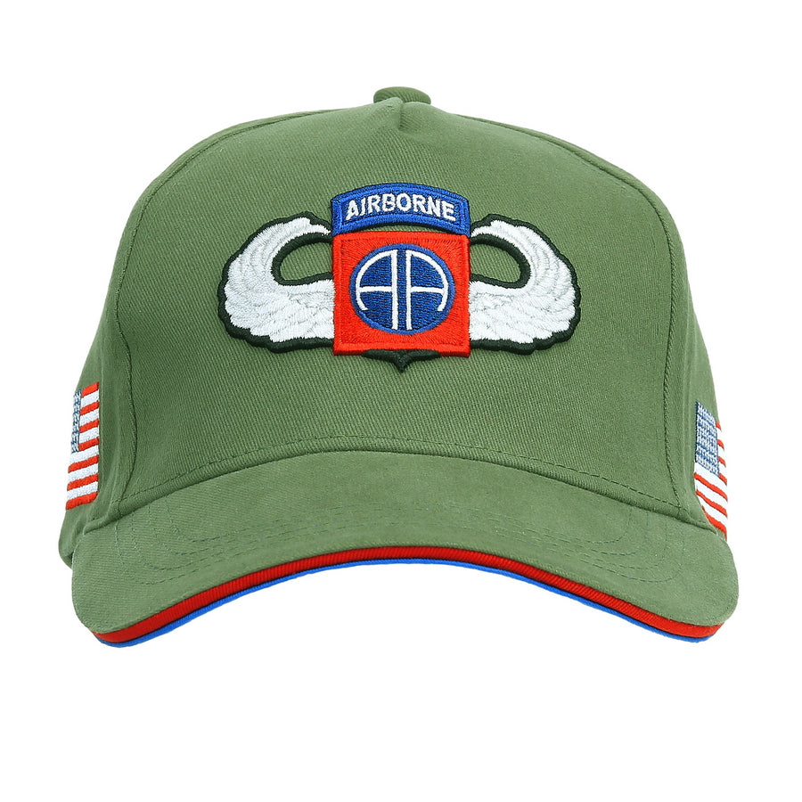 Fostex Baseball cap 82nd Airborne WWII 3D - Groen