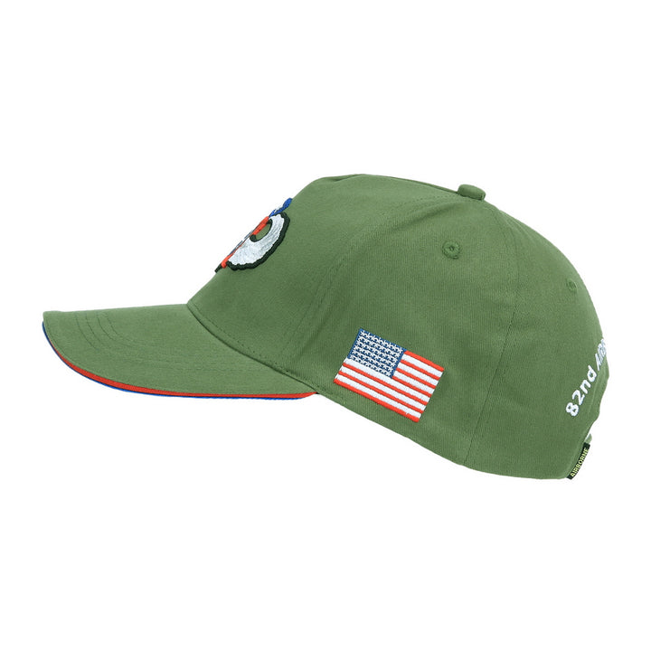 Fostex Baseball cap 82nd Airborne WWII 3D - Groen