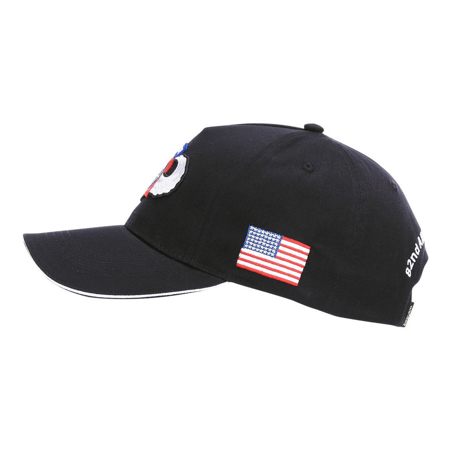 Fostex Baseball cap 82nd Airborne WWII 3D - Zwart