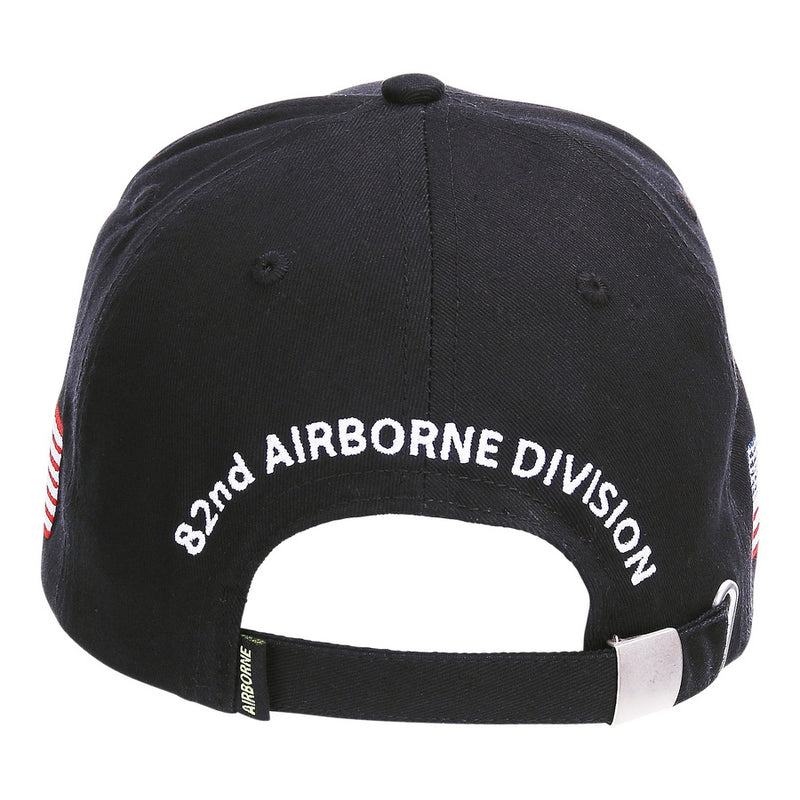 Fostex Baseball cap 82nd Airborne WWII 3D - Zwart