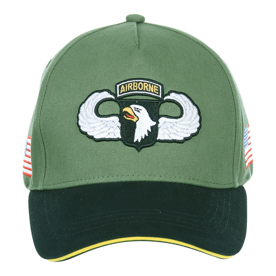 Fostex Baseball cap 101st Airborne WWII 3D - Groen