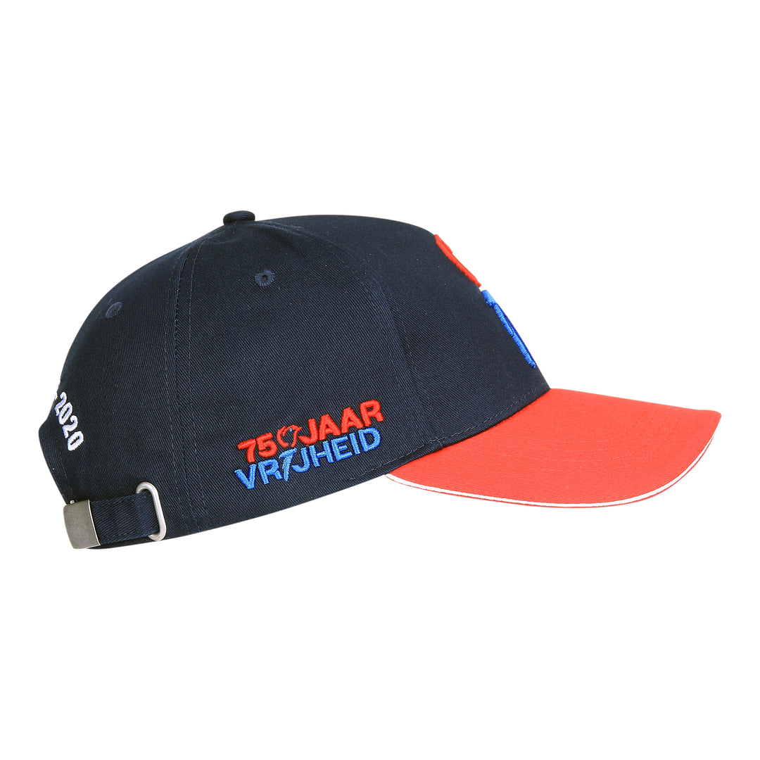 Fostex Baseball Cap 75 jaar Vrijheid - Rood/Blauw