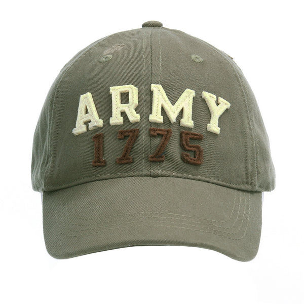 Fostex Baseball Cap Stone Washed Army 1775 - Groen