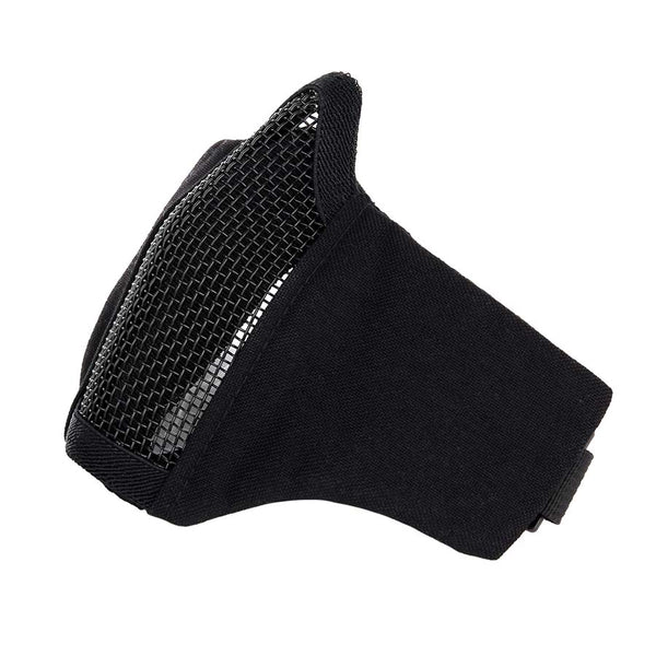 Airsoft face mask nylon/mesh - Zwart