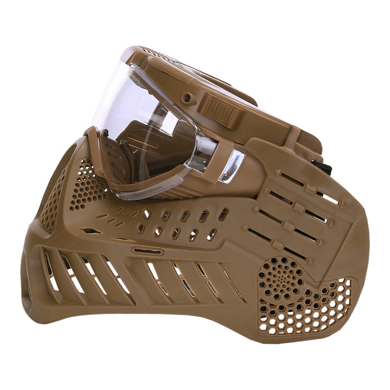 Masker met LED - Khaki