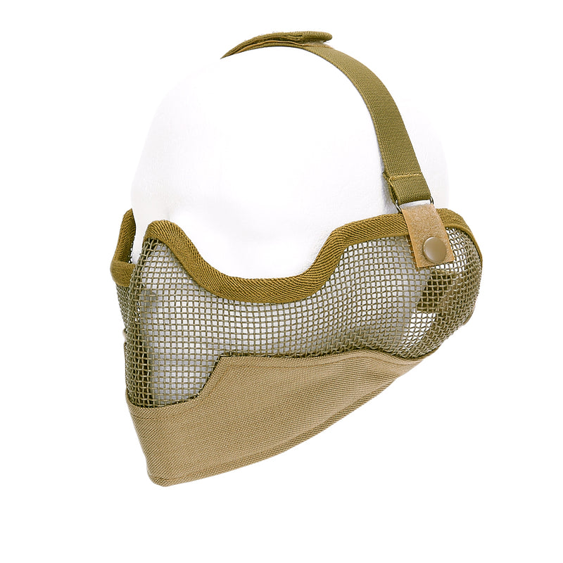 Airsoft beschermings masker + oorbescherming - Khaki