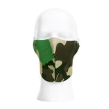 Biker mask half face camo - Woodland