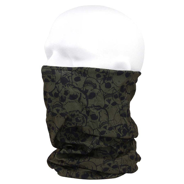 Tactical wrap met skull (Coolmax) - Groen