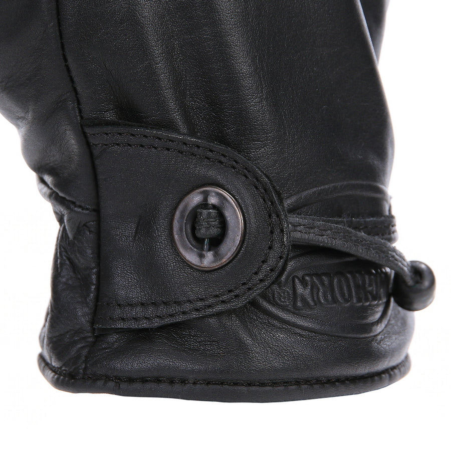 Longhorn Leren Handschoenen - Zwart