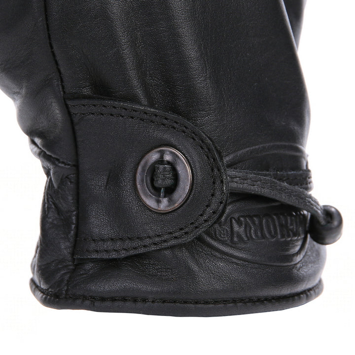 Longhorn Leren Handschoenen - Zwart