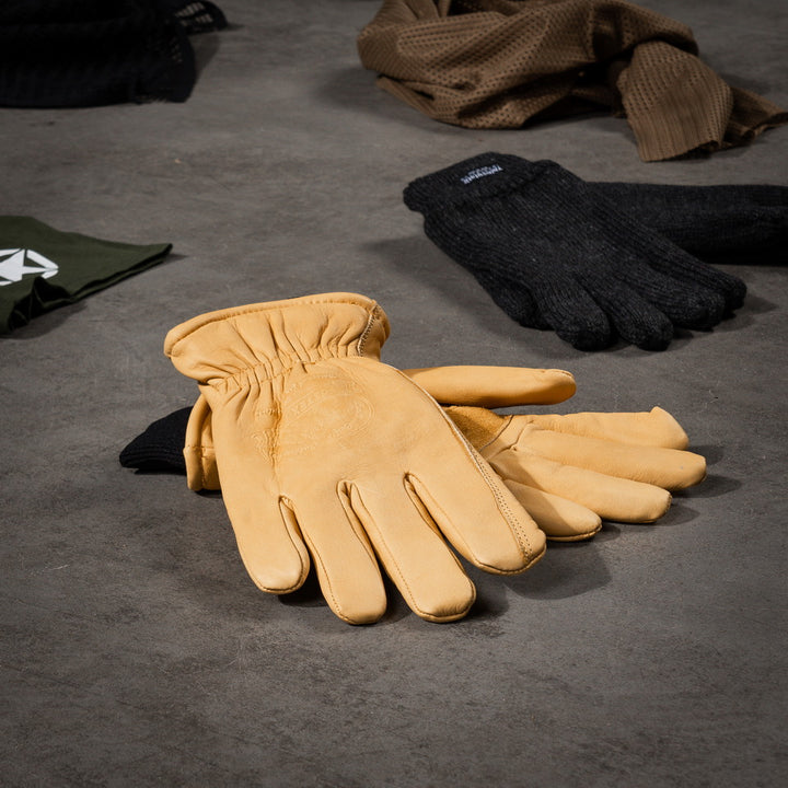 Fostex Leren Outdoor Handschoen - Geel