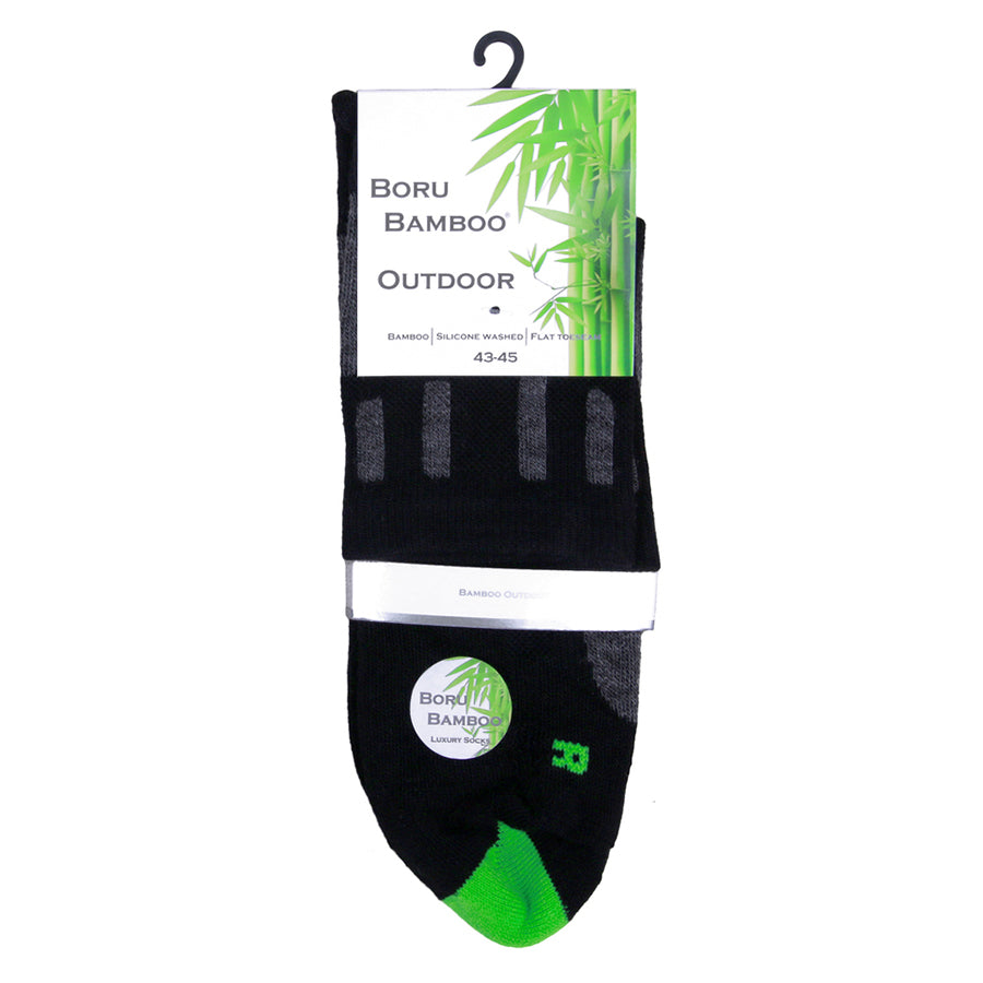 Outdoor Boru Bamboo Sokken - Zwart