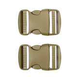 Tactical spare buckle 38mm set 2 st. - Coyote