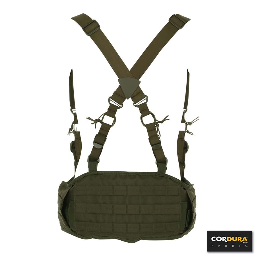 Combat belt + suspender Cordura - Groen
