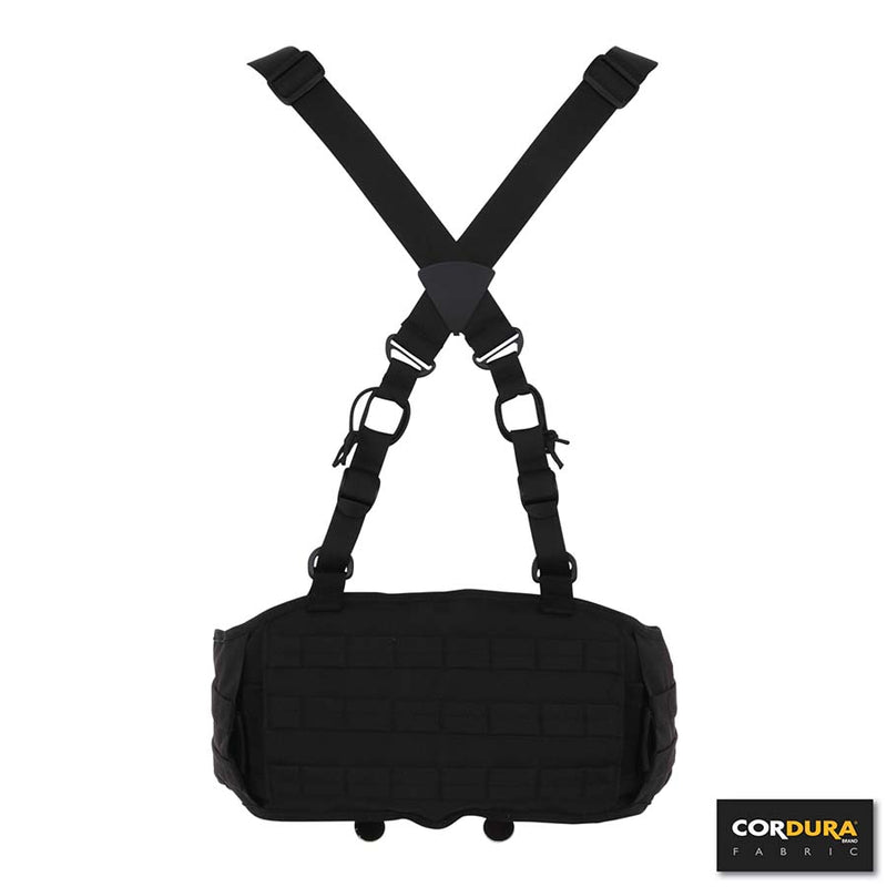 Combat belt + suspender Cordura - Zwart