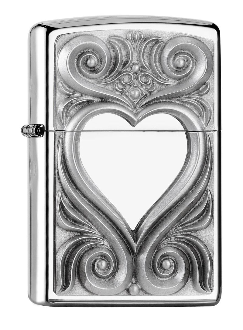 Zippo Designs Heart Antique Embl.