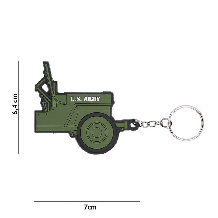 Fostex Sleutelhanger 3D PVC Jeep U.S. Army 