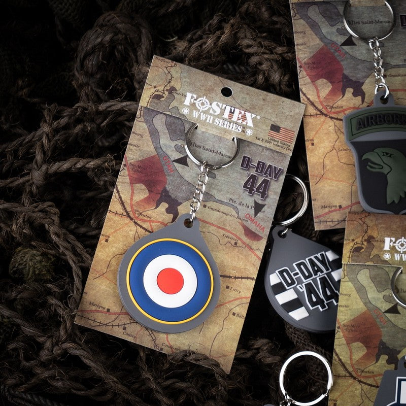 Fostex Sleutelhanger 3D PVC RAF Roundel D-Day 44 