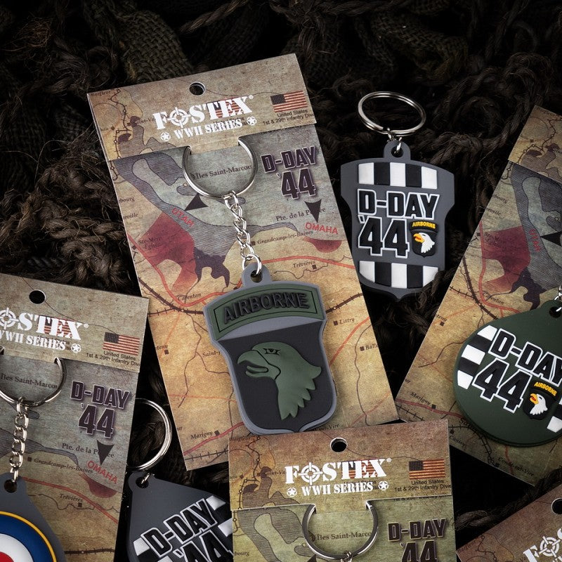 Fostex Sleutelhanger 3D PVC 101st Airborne D-Day 44 subdued 