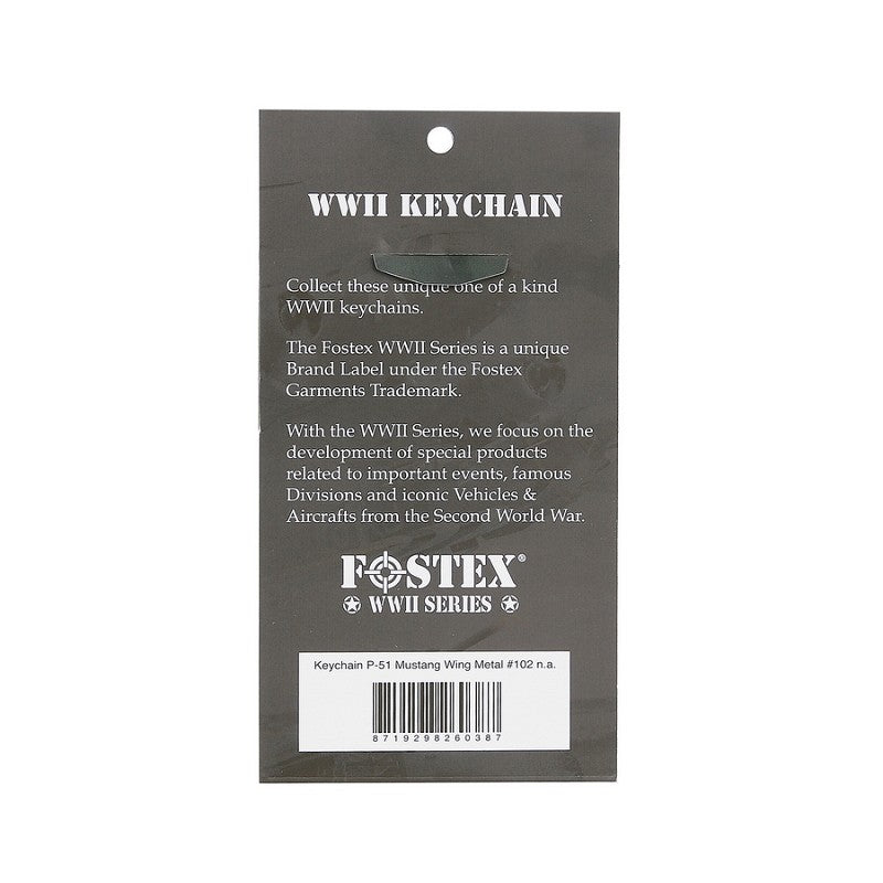 Fostex Sleutelhanger P-51 Mustang Wing Metal 
