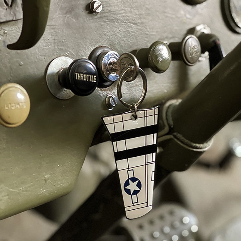 Fostex Sleutelhanger P-51 Mustang Wing Metal 