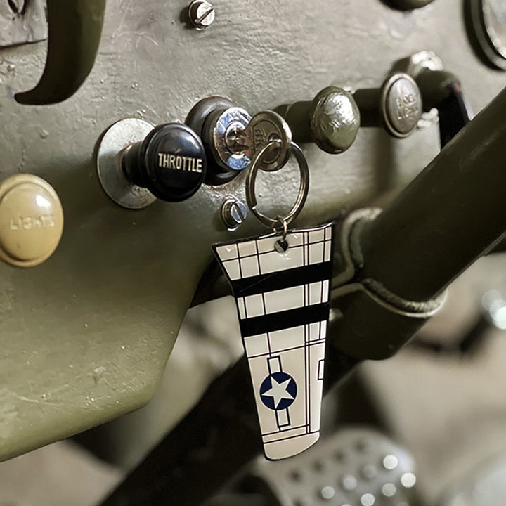 Fostex Sleutelhanger P-51 Mustang Wing Metal 