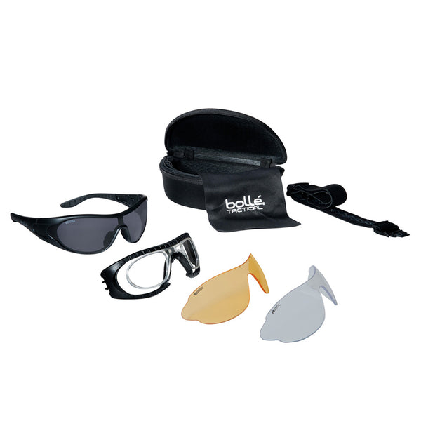 Bollé raider kit bril platinum - Zwart