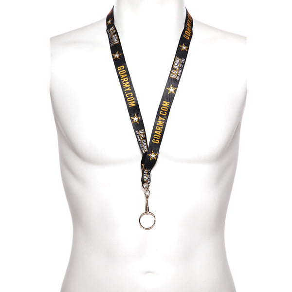 Army lanyard US army - Zwart